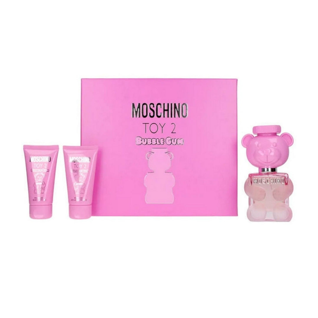 Moschino Toy 2 Bubble Gum Set: Eau de Toilette 50ml + Body Lotion 50ml + Shower Gel 50ml