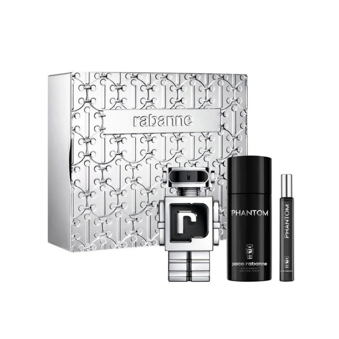 Paco Rabanne Phantom Set: Eau de Toilette 100ml + Deodorant Spray 150ml + Mini EdT 10ml