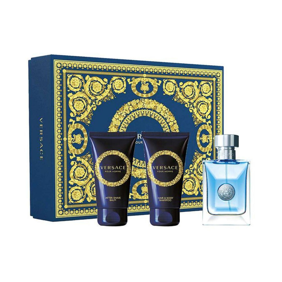 Versace Pour Homme Set: Eau de Toilette 50ml + Shower Gel 50ml + After Shave Balm 50ml