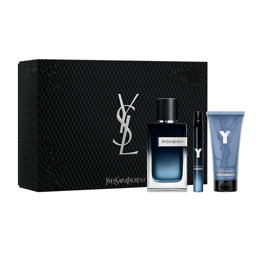 Yves Saint Laurent Y Set: Eau de Parfum 100ml + Shower Gel 50ml + Mini EdP 10ml