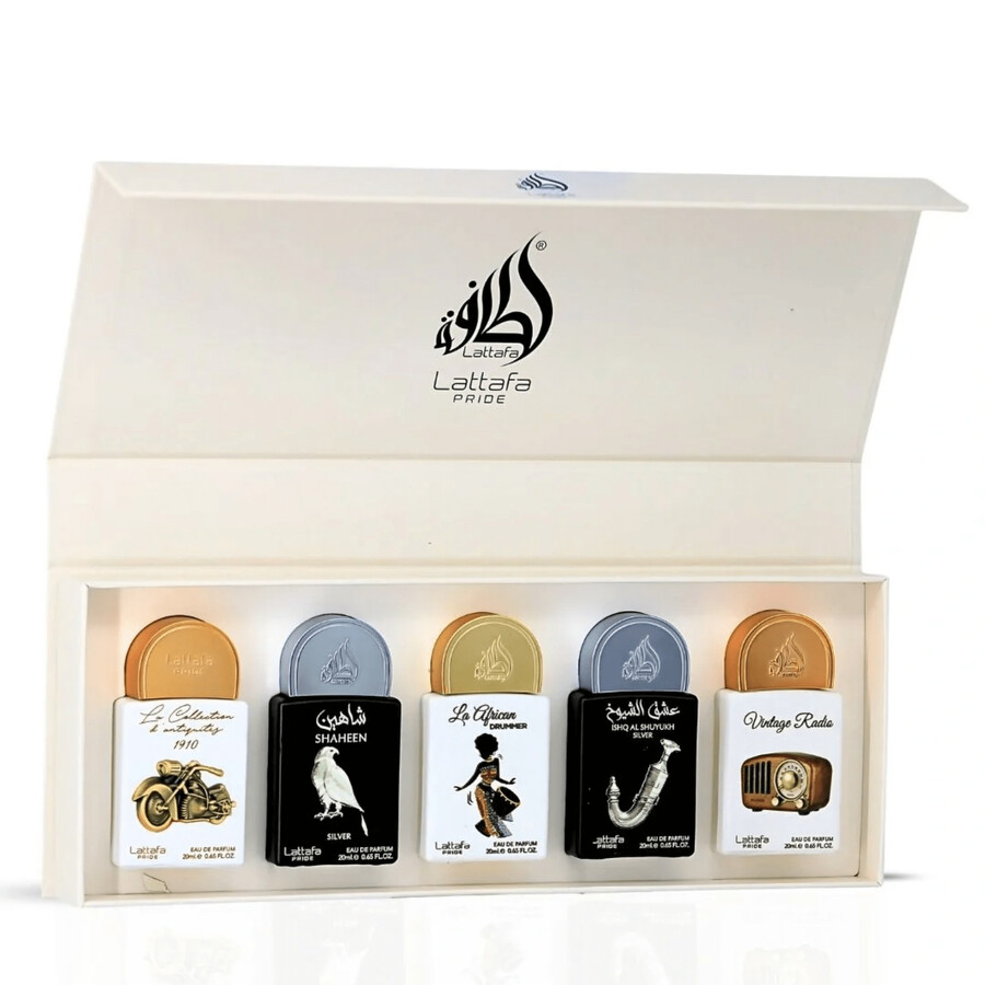 lattafa-mini-set-gift-set-fragrances-6290362348061 Lattafa Gift Set Box 05 (5 x 20ml) - Discovery Set - Image 1